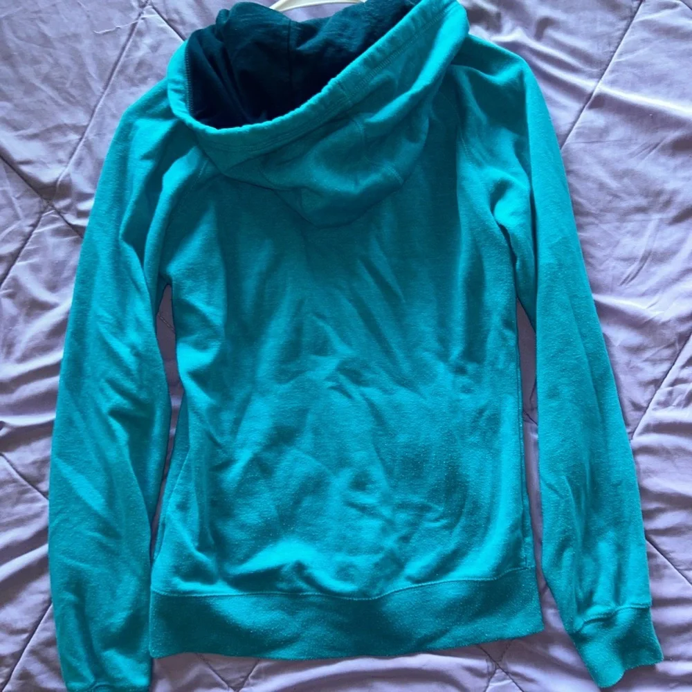 The North Face Teal Full-Zip Hoodie
